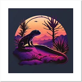 landscape gecko Posters and Art